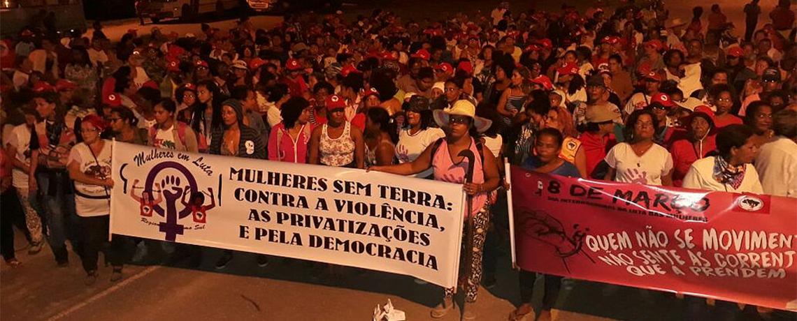 International Women’s Day Action in Brazil: Women from MST (Landless Worker’s Movement) Occupy Suzano Pulp Mill Against GE Trees